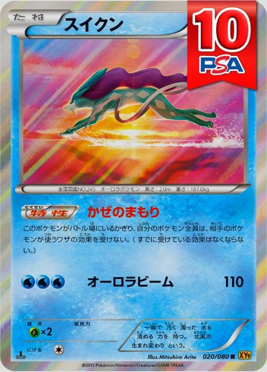 020/080/XY9/R スイクン PSA10