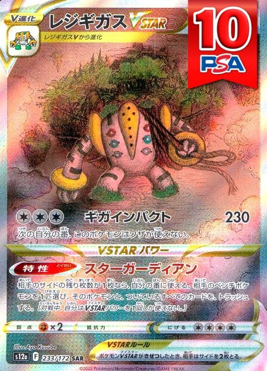 233/172/S12A/SAR レジギガスVSTAR PSA10