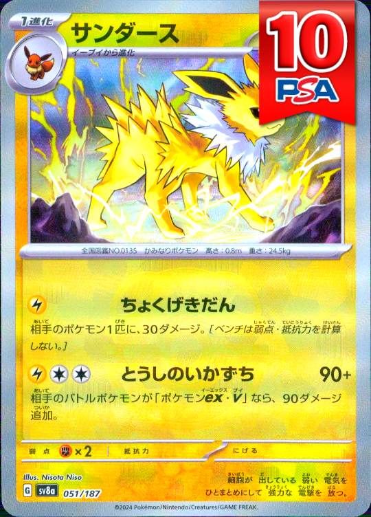 051/187/SV8A サンダース マスターボールミラー PSA10